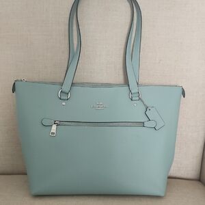 Coach Seafoam Leather Tote